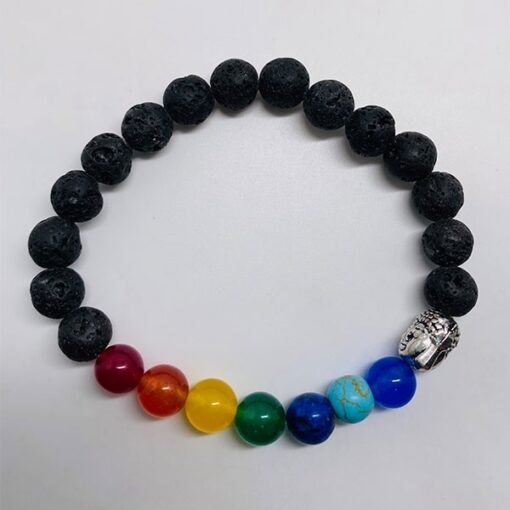 Lava 7 Chakra Bracelet