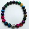 Multi Color Tiger Stone Bracelet