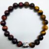 Red & Brown Tiger Stone Bracelet